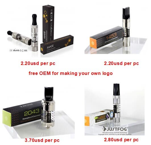 justfog ultimate 1453 clearomizer e-cigarette